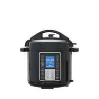 Cuisinière électrique programmable 13-en-1, capacité 5,1-6,0 L, revêtement antiadhésif en aluminium et acier inoxydable, compatible lave-vaisselle, usage domestique