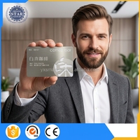 Carte Métallique Brillante, Finition Miroir Argent/Or Carte Cadeau Métallique