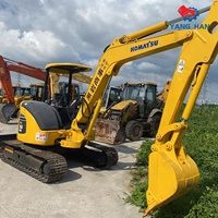 Excavatrice hydraulique Komatsu PC50 d'occasion, 5,3 tonnes, pour travaux de construction