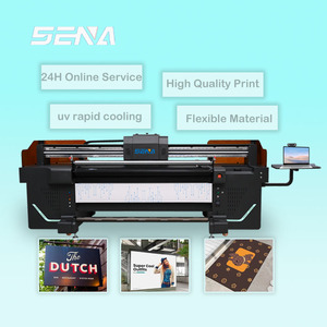 Grand Format Rouleau à Rouleau 1800mm Large Hybride Flexible Imprimante UV Jet D'encre sur Bannière Toile Tapis Cuir Autocollant Film Carte Machine - Product Image 1