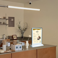 Boîte à lumière LED de bureau A4 A5 support de support d'affichage de menu de table en acrylique LED rechargeable A4 A5 panneau de menu de table