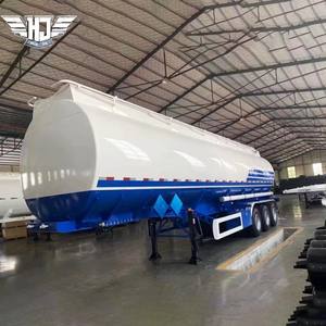 Características de seguridad avanzadas El más nuevo remolque de transporte de gasolina diésel de gran volumen Semirremolque de tanque de combustible de acero - Product Image 2