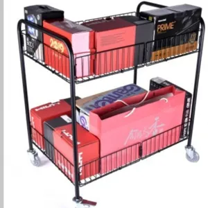 metal mail cart office use mail push cart deliver mail to cart