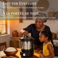 Robot culinaire multifonction de qualité supérieure pour la préparation du Fufu et des igname, mélangeur et batteur robuste pour usage domestique et commercial