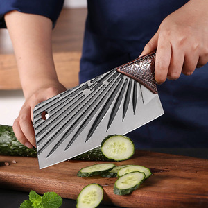 Forged Dragon Scale Knife 19.5 Cm Stainless Steel Hand Forged Butcher Knife Kitchen Chopping Slicing Tool - Product Image 2