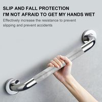 Barre d'appui de sécurité pour salle de bain Moen Home Care, 24 pouces, en acier inoxydable, pour baignoire et douche