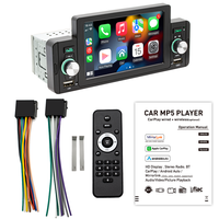 Autoradio universel 1Din 5 pouces Lecteur multimédia MP5 Autoradio Stéréo de voiture avec télécommande BT Lecteur MP5 DVD de voiture