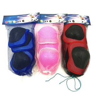 ชุดสนับเข่าสำหรับเด็กสำหรับการเล่นโรลเลอร์สเก็ตขี่จักรยานป้องกันการดูดซับแรงกระแทก 6 ชิ้น ทุกเพศ สีฟ้า สีชมพู สีแดง - Product Image 2