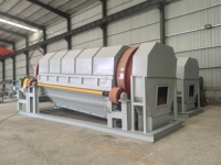 Tamis rotatif à tambour pour le criblage du compost et du sol, machine de criblage à tambour anti-colmatage