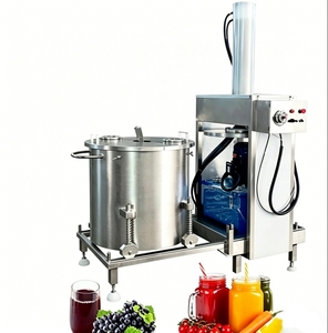 Máquina Exprimidora de Jugo de Frutas Industrial Hidráulica de Acero Inoxidable con Capacidad de 200 Kg y Sistema de Elevación - Product Image 1