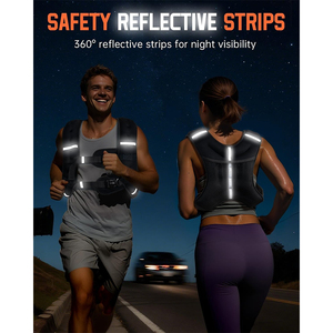 Lưới thoáng khí túi ngoài trời cho tập luyện chạy tập thể dục có thể điều chỉnh trọng vest cho nam giới phụ nữ 30lbs 14kg sức mạnh đào tạo bánh - Product Image 5