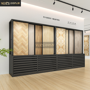 Chất lượng cao mới tùy chỉnh đá Granite sàn gỗ kéo đẩy hiển thị giá đứng kết hợp tủ cho showroom - Product Image 4