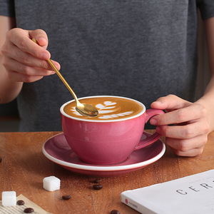 75ml 200ml 250ml 300ml 350ml <span class=keywords><strong>Tasse</strong></span> à <span class=keywords><strong>petit</strong></span>-<span class=keywords><strong>déjeuner</strong></span> style four Cappuccino Espresso Latte Tasses Porcelaine Céramique <span class=keywords><strong>Tasse</strong></span> à café et <span class=keywords><strong>soucoupe</strong></span> Ensemble - Product Image 4