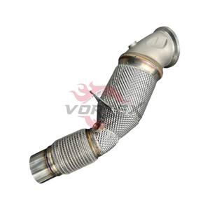 ท่อแคทดาวน์ไพพ์ Vortex 304 แบบไหลสูง สำหรับ BMW B48 2.0T 330i 430i M135i M235i G20 G22 F40 F44 ปี 2019-2025 พร้อมแผ่นกันความร้อน ไม่มีไฟเตือน CEL - Product Image 6