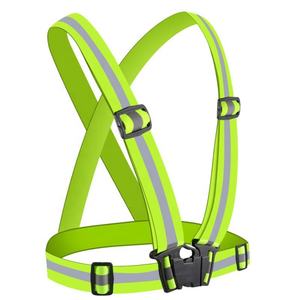 Surligner les sangles réfléchissantes travail de nuit sécurité course à pied cyclisme <span class=keywords><strong>gilet</strong></span> de sécurité ceinture réfléchissante <span class=keywords><strong>gilet</strong></span> de sécurité - Product Image 6