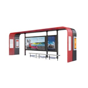 Smart <b>Bus</b> Shelter With Led Display Screen Ip65 Waterproof <b>Remote</b> <b>Control</b> For <b>Bus</b> Stations - Product Image 2