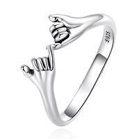 925 argent Sterling usine fabriqué à la main anneau ouvert bijoux à la mode pour les femmes cadeau d'anniversaire de fiançailles pour les filles bricolage SCR844