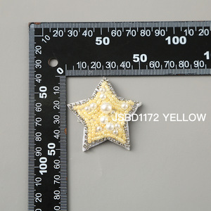 Beş köşeli yıldız küpe broş 3D el dokuma keçe giyim ayakkabı çiçek takı dikmek-şapka için aksesuar DIY toptan yamalar - Product Image 6