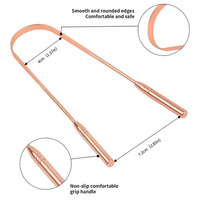Vente en gros de grattoir à langue en acier inoxydable de qualité supérieure personnalisé outil de soin des dents en forme de U nettoyeur de langue pour une haleine plus fraîche