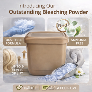 ผงฟอกสีผมแบบไม่เป็นฝุ่น ปราศจากแอมโมเนีย <span class=keywords><strong>สี</strong></span>ฟ้า ยก<span class=keywords><strong>สี</strong></span><span class=keywords><strong>ผม</strong></span>ได้สูง สำหรับมืออาชีพ รับผลิตแบบ OEM ODM แบรนด์ส่วนตัว จำหน่ายส่งจากโรงงาน - Product Image 3