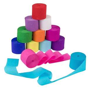 Venda por atacado 17 gsm flores de artesanato papel de <span class=keywords><strong>crepe</strong></span> lado duplo quente em embalagem de rolo - Product Image 1