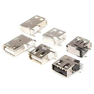 Factory original <strong>Micro</strong> <strong>USB</strong> Type B And type C <strong>Female</strong> <strong>Socket</strong> 180 Degree 5 Pins SMD SMT <strong>Solder</strong> Connectors - Product Image 5