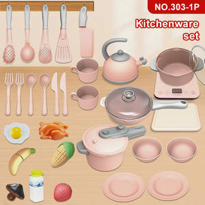 Coffret cadeau européen personnalisé, ensemble de cuisine pour enfants, <span class=keywords><strong>jouet</strong></span> musical électronique avec accessoires pour cadeaux d'anniversaire - Product Image 2
