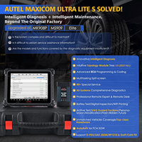Herramienta de diagnóstico AUTEL MAXICOM ULTRA LITE S MS908 MK908P OBD2 WIFI / BT para coche con escáner de diagnóstico de codificación de programación ECU