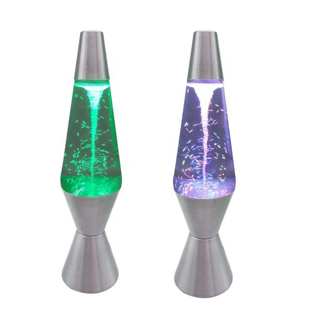 Hot Sale Promotion Mini Shake Glitter Table Decorative Lamp Creative Liquid Bottle Lava Lamp Colorful Tornado LED Night Light