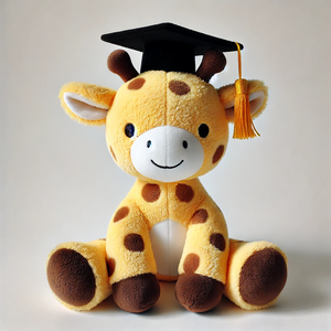 Peluche Unisex Personalizzato a Forma <span class=keywords><strong>di</strong></span> Aquila, Morbido Regalo <span class=keywords><strong>di</strong></span> Laurea con Testo Personalizzato, Nome e Logo della Scuola sul Cappello - Product Image 3