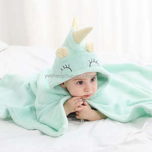 Toalla de Baño con Capucha para Bebés, de Algodón, Absorbente, de Felpa de Coral, con Estampado de Dibujos Animados, Logotipo Personalizable, Suave, Reutilizable - Product Image 3