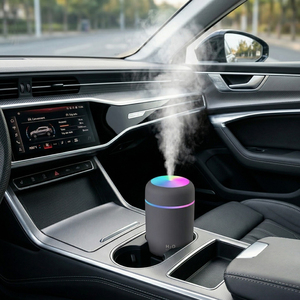مرطب هواء محمول صغير للسيارة سعة 300 مل، ناشر زيوت عطرية بالموجات فوق الصوتية، مرطب هواء USB للمكتب بسعر الجملة من الصين - Product Image 2