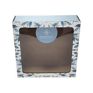 Caja de correo mate corrugada de color personalizado, embalaje de papel exhibido para ventana para regalos de flores cosméticas para el cabello - Product Image 6
