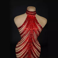 Nouvelle Robe de Soirée BH1926 Élégante et Sexy à Col Halter, Taille Empire, Sans Manches, Ornée de Diamants, avec Panneaux en Maille Transparente et Jupe Courte