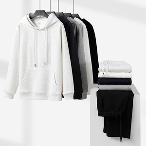 Ensemble de sweat-shirts à capuche unisexe pour homme, doublure polaire 400 GSM, coupe ample, impression personnalisée OEM, hiver, manches longues - Product Image 2