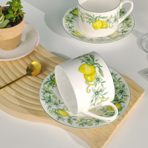 Tasse à thé en porcelaine fine D Sunshine, style pastoral européen, créative et exquise, avec soucoupe, pour lait ou thé - Product Image 4