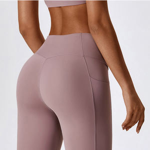 Leggings de <span class=keywords><strong>yoga</strong></span> stretch compression pour femmes taille haute doux pour la course à pied, cyclisme, collants de <span class=keywords><strong>yoga</strong></span>, pantalons de levage des fesses 2023 - Product Image 1