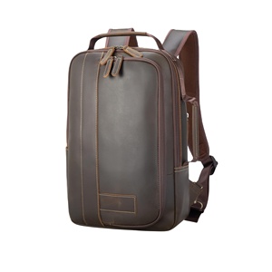RTS Bulk Mixed Order Men's Casual Style Unisex Zipper <b>Backpack</b> Full Grain Genuine Vintage Real Cow <b>Leather</b> Portable <b>Laptop</b> - Product Image 2