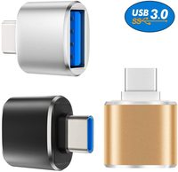 Harga pabrik Adaptor USB C ke USB 3.0 konektor konversi USB Mini Tipe C OTG Adaptor untuk perangkat Port Tipe C