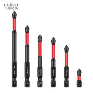 Feida cấp công nghiệp Phillips tuốc nơ vít <span class=keywords><strong>bit</strong></span> Chất lượng cao 25mm-150mm Hex Shank từ khoan <span class=keywords><strong>bit</strong></span> cho sửa chữa thép OEM - Product Image 1