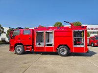 Nouveau camion de pompier Isuzu 4X2 Diesel 8cbm/10cbm, citerne à eau de 10000L, norme d'émission Euro 3, hauteur de travail de 30m, 150-250HP
