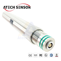 PL315 Atech Transmitter Level Cairan Submersible Perekam USB Perlindungan IP68 Diafragma Paduan Titanium Output Digital 0.25