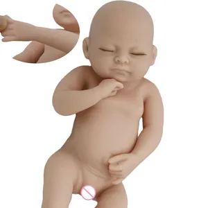 Mini poupée Reborn en Silicone souple, petite poupée Reborn en Silicone platine, bricolage, poupée Reborn nue non peinte