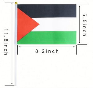 Wholesale Hand Held Mini Palestine Stick Palestinian National Country <b>Flag</b> for International Festival Events Party Decorations - Product Image 2