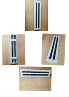Grille de ventilation linéaire en aluminium avec 2 à 7 pièces de grille de plafond à lames réglables