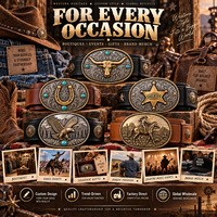 Boucles de ceinture western personnalisées pour boutiques, événements, cadeaux, articles promotionnels, souvenirs de ranch et de rodeo, vente directe d'usine B2B