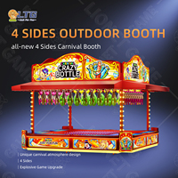 Jeu de lancer d'anneaux LTG au design unique, imperméable, grand format, 4 côtés, facile à déplacer pour les parcs d'attractions, les jeux de carnaval en plein air, les stands de jeux