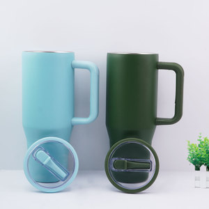 Vaso Térmico de Viaje Personalizado de 40 oz de Acero Inoxidable, Taza de Doble Pared Antiderrames para Bebidas y Camping con Pajita Plegable - Product Image 3