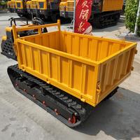 Mini-dumper sur chenilles en acier épaissi à déchargement automatique, véhicule de transport à chenilles