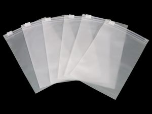 Sacs en plastique EVA mats à fermeture éclair imprimés sur mesure, grande taille, pour vêtements et chaussures, avec votre propre logo - Product Image 1